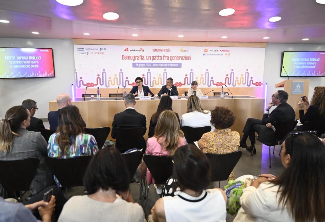 Evento di presentazione del sondaggio “Demografia, un patto tra generazioni”