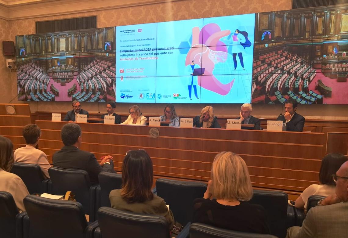 Conferenza stampa  di presentazione del Position Paper: “L’importanza dei PDTA personalizzati per la gestione del paziente con Amiloidosi da Transtiretina”