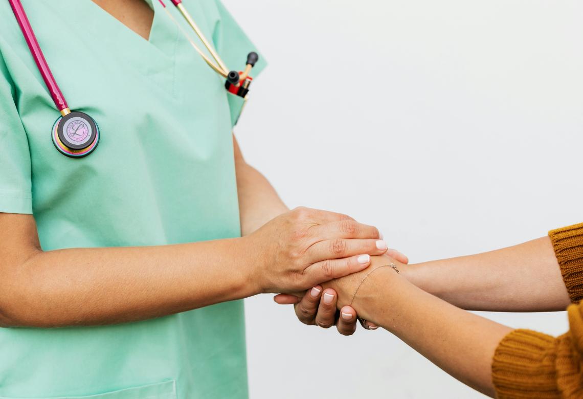 A Doctor and Patient Doing Handshake